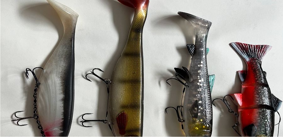 Auswahl an 23cm+ Köder fürs Big Bait angeln